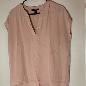 Light pink short sleeve blouse